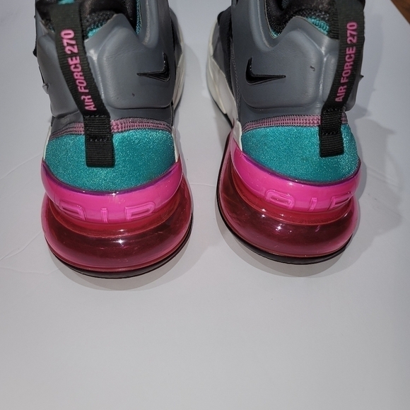 Nike Air Force 270 Cool Grey Hyper Jade - Picture 8 of 14